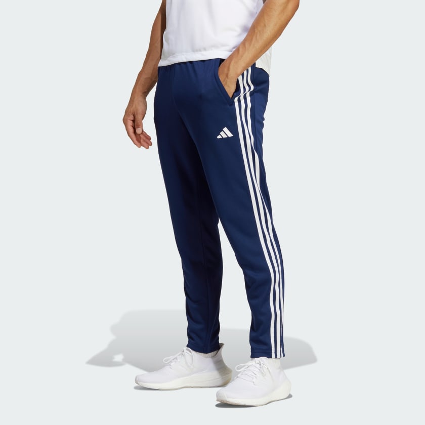 adidas Train Essentials 3-Stripes Training Pants - Blue