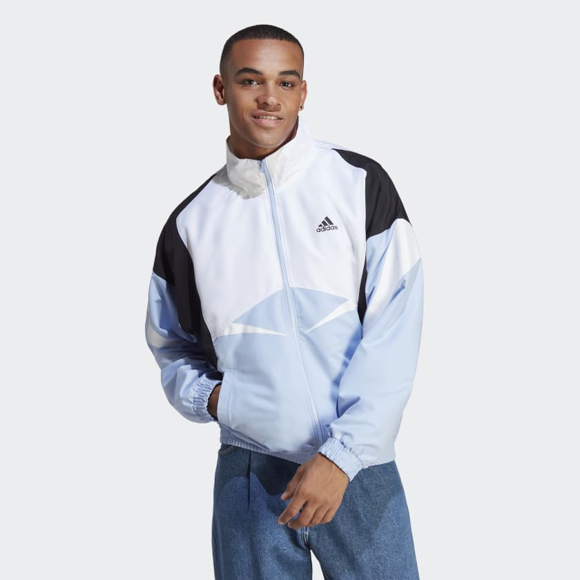 Polyester Black and White CW1481 Adidas Track Top at Rs 2399/piece