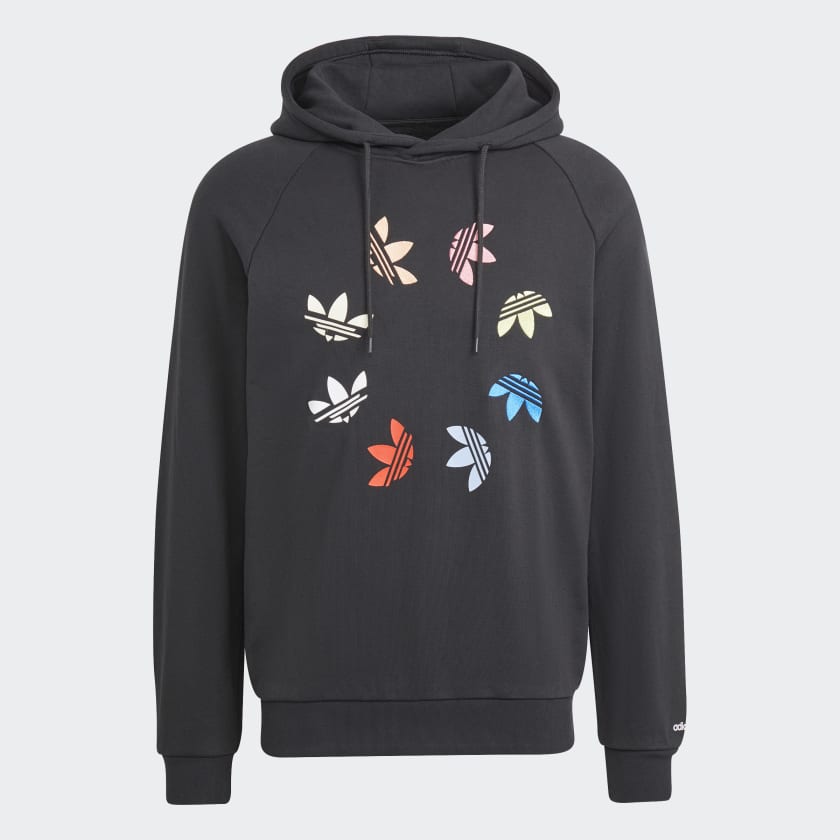 Adidas trefoil sleeve hoodie cheap