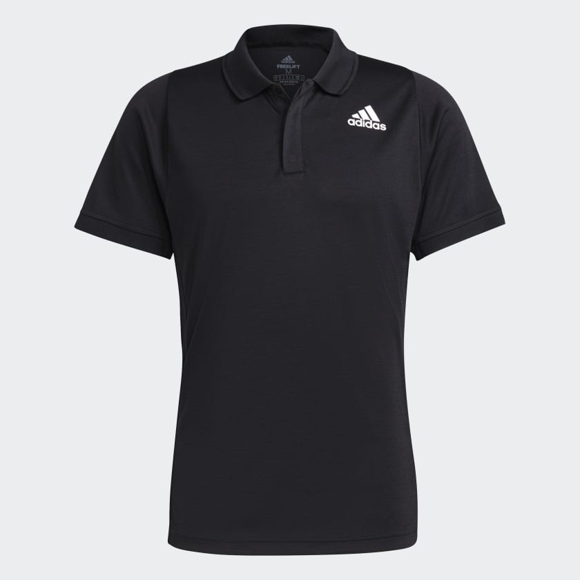 adidas Tennis Freelift Polo Shirt Black Free Shipping with adiClub adidas US
