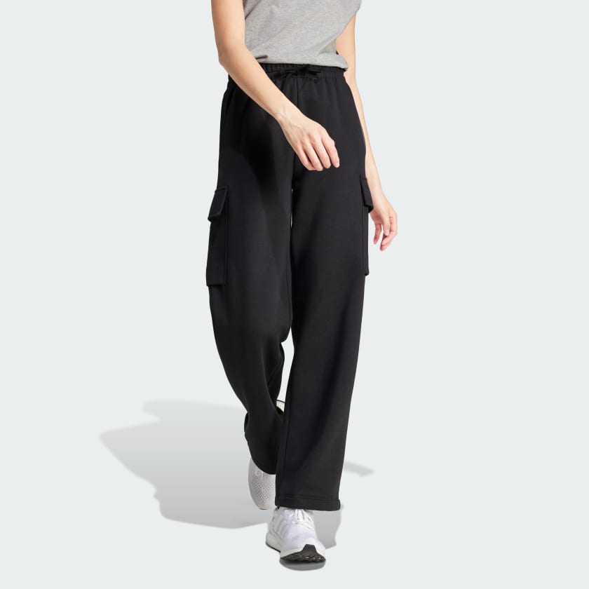adidas Essentials Linear Fleece Cargo Pants Black Free Shipping with adiClub adidas US