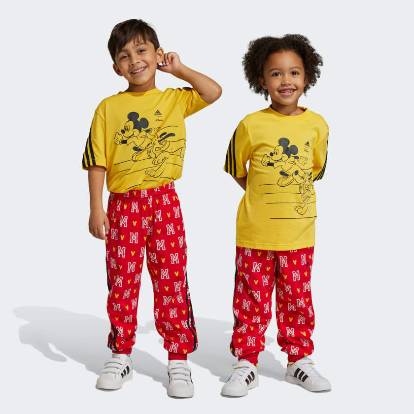 👖 adidas x Disney Mickey Mouse Pants - Red, Kids' Lifestyle