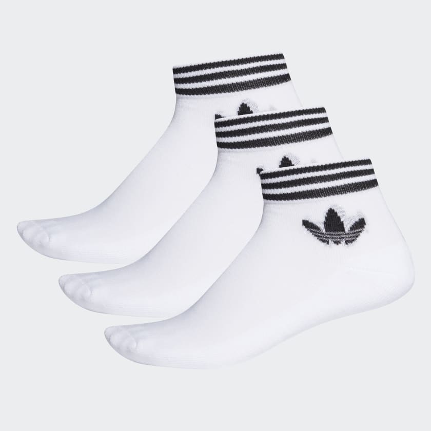 adidas Island Club Trefoil Ankle Socks 3 Pairs - White | adidas Deutschland