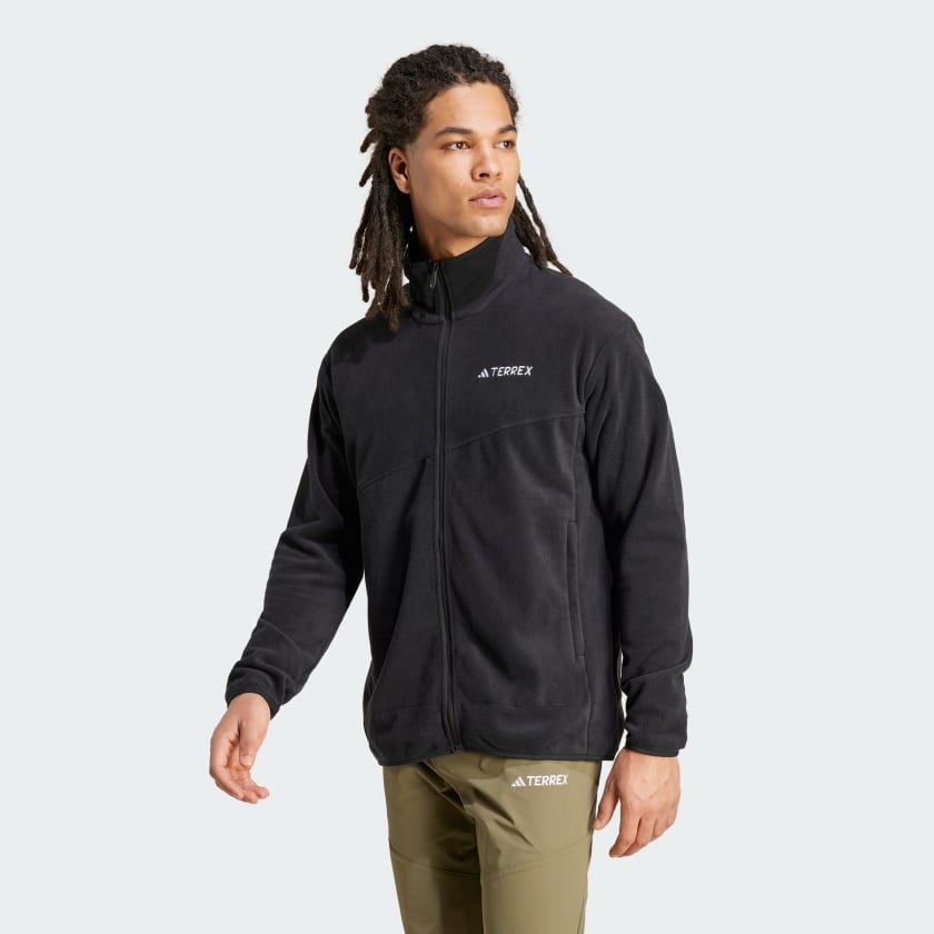 adidas Terrex Multi Full Zip Fleece Jacket Black Free Shipping with adiClub adidas US