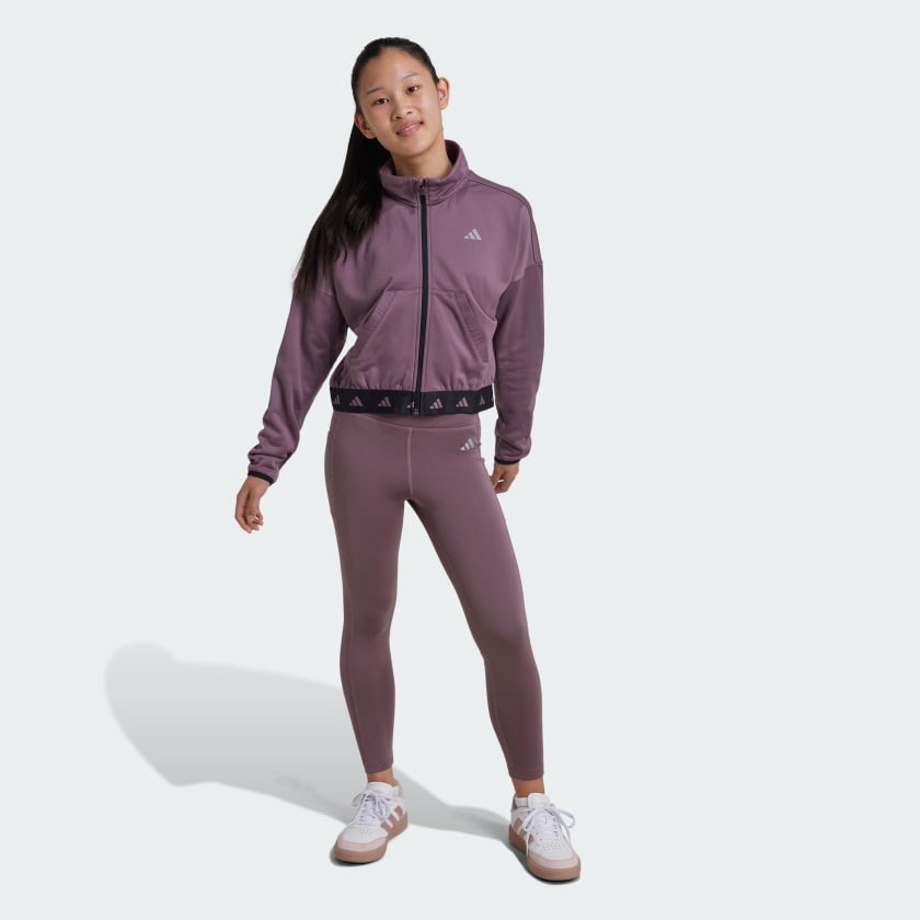 adidas Optime Kids 7 8 Leggings Lila adidas Deutschland