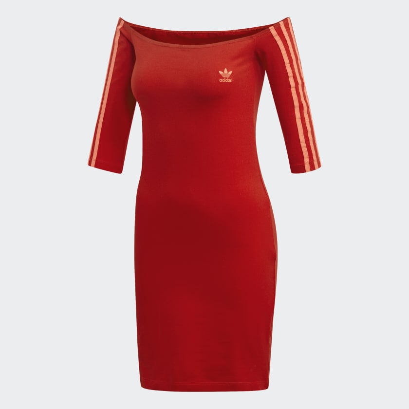 Adidas off the shoulder dress new arrivals