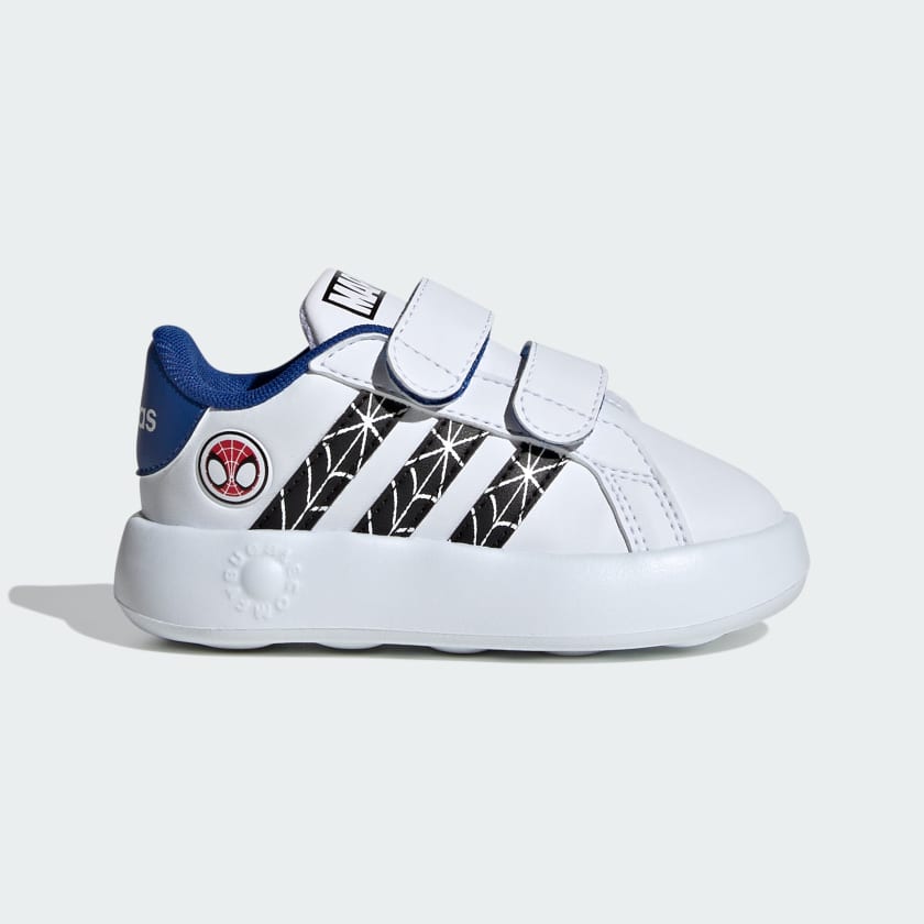 T nis Marvel Homem Aranha Grand Court Infantil Branco adidas adidas Brasil