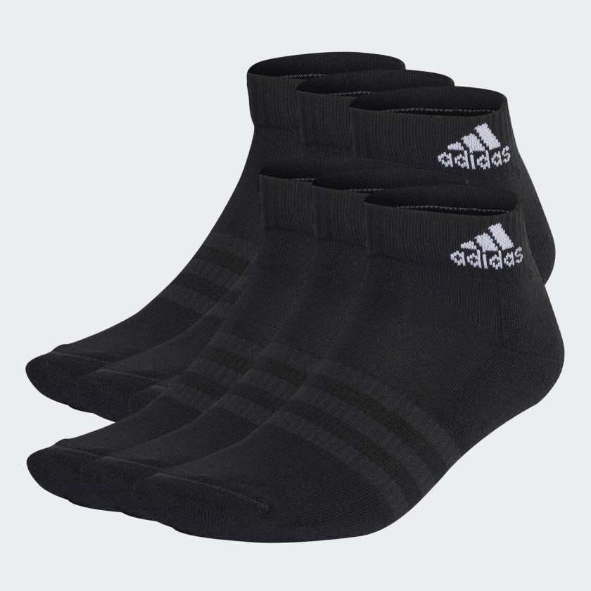 adidas Cushioned Sportswear Ankle Socken, 6 Paar - Schwarz | adidas ...