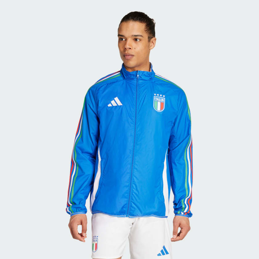 adidas Italien Anthem Jacke Blau adidas Deutschland