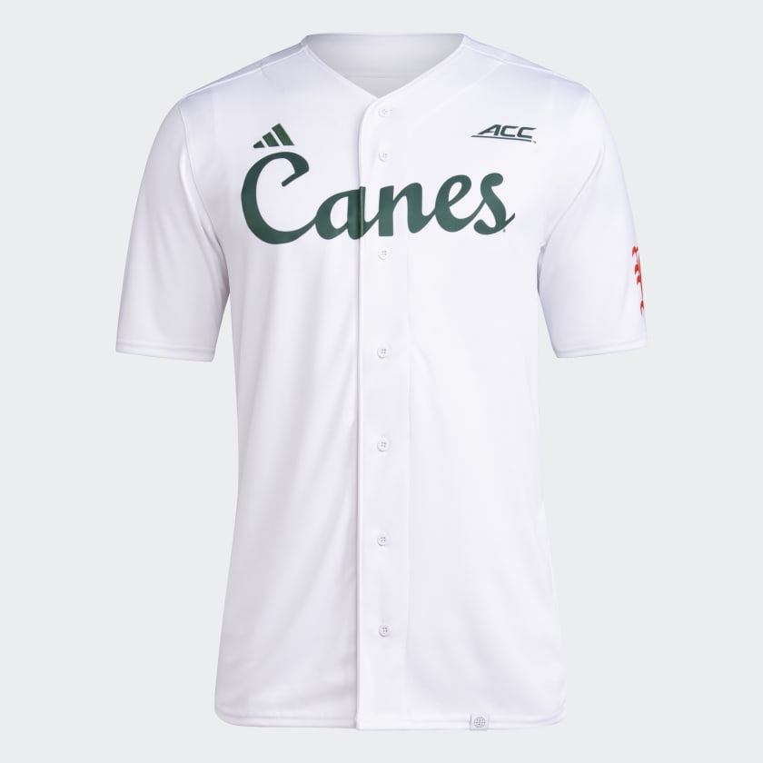Miami Hurricanes NCAA Adidas Authentic Sewn Baseball Jersey