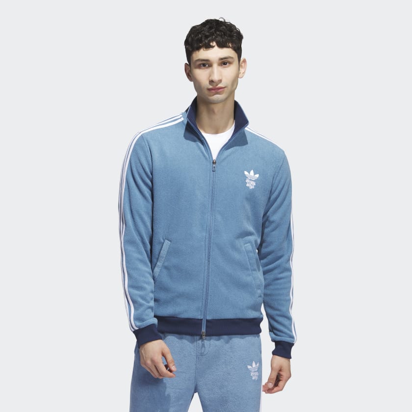 👕adidas x Bogey Boys Full-Zip Track Jacket - Blue | Men's Golf | adidas US👕