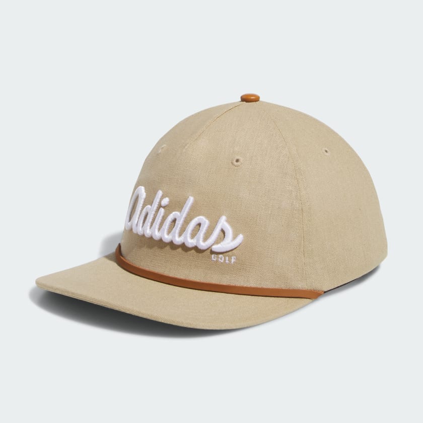 adidas Five Panel Script Golf Hat Beige adidas India