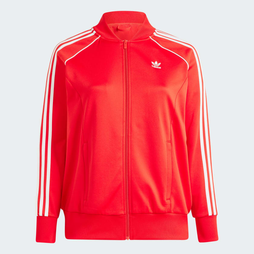 adidas ADS-190 レディースジャケット Sサイズ レッド Adicolor_Classics_SST_Track_Ja