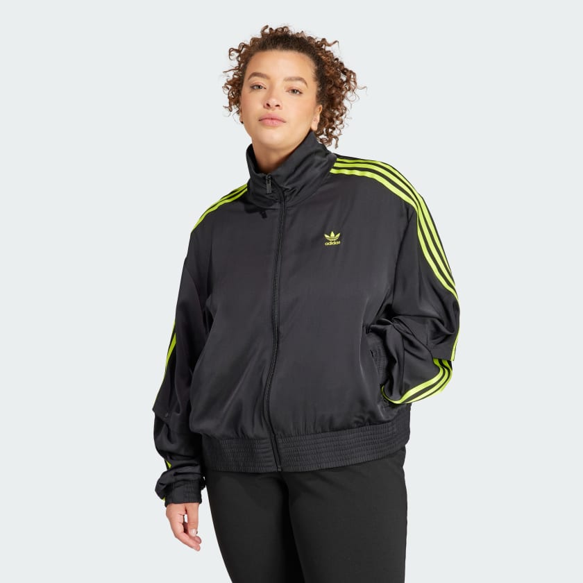 Adidas firebird shop track jacket black