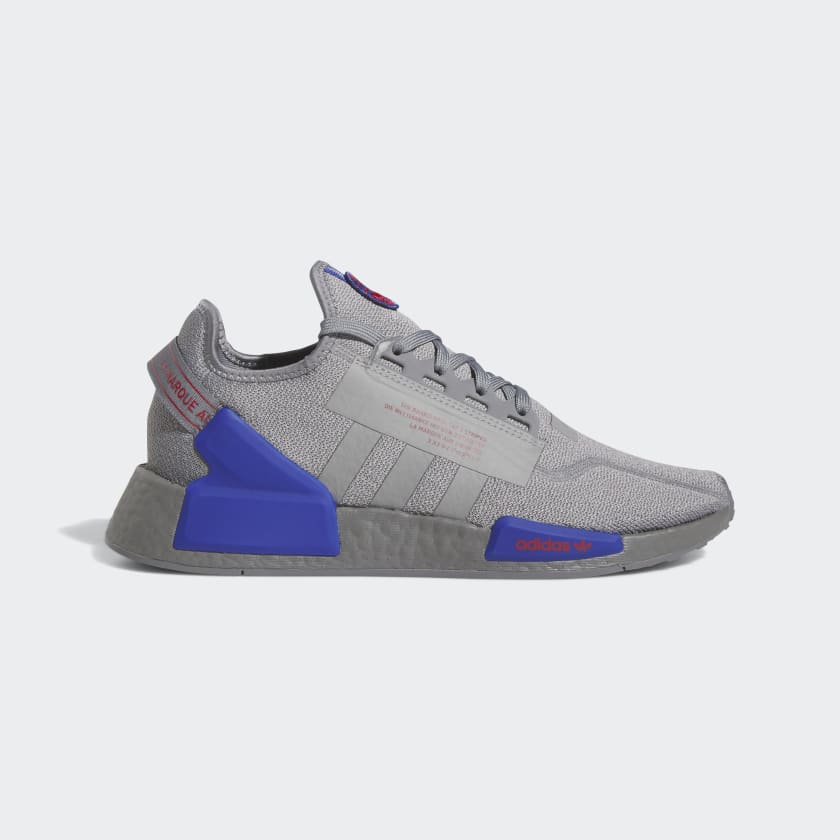Adidas blue grey shoes clearance