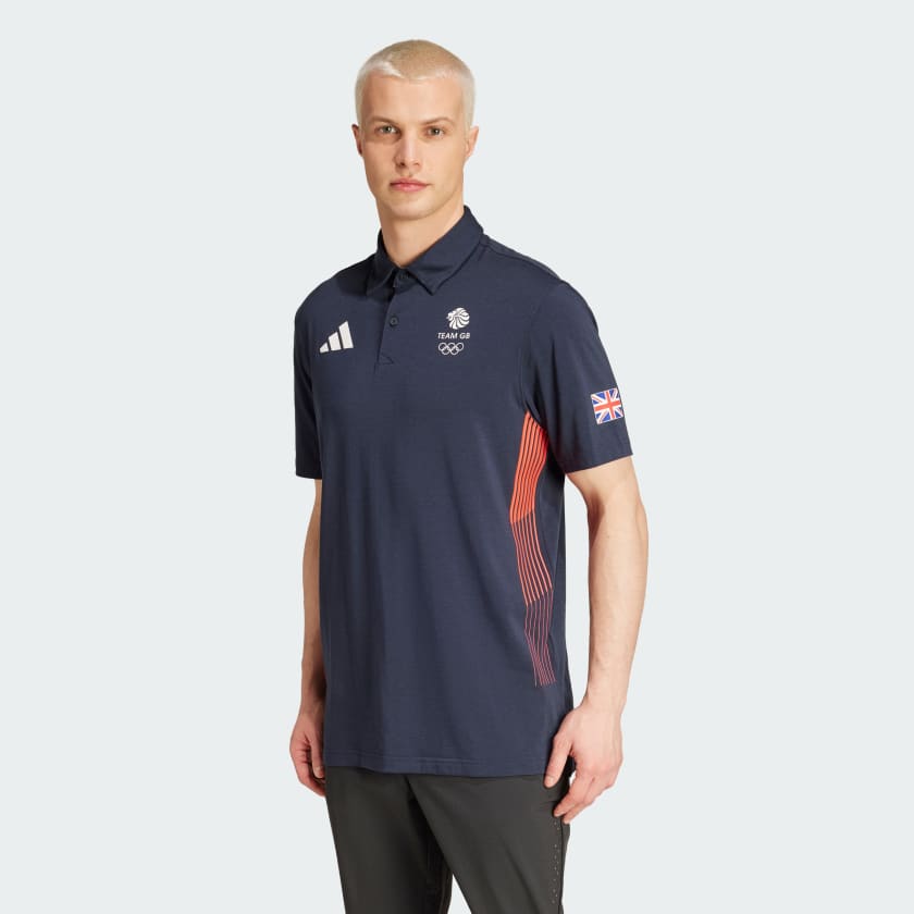 adidas Team GB Golf Polo Shirt Blue adidas Ireland