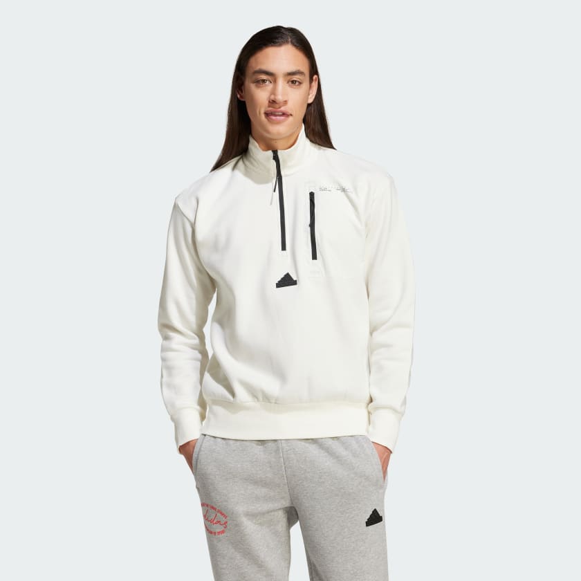 adidas City Escape Half Zip Sweatshirt WeiB adidas Deutschland