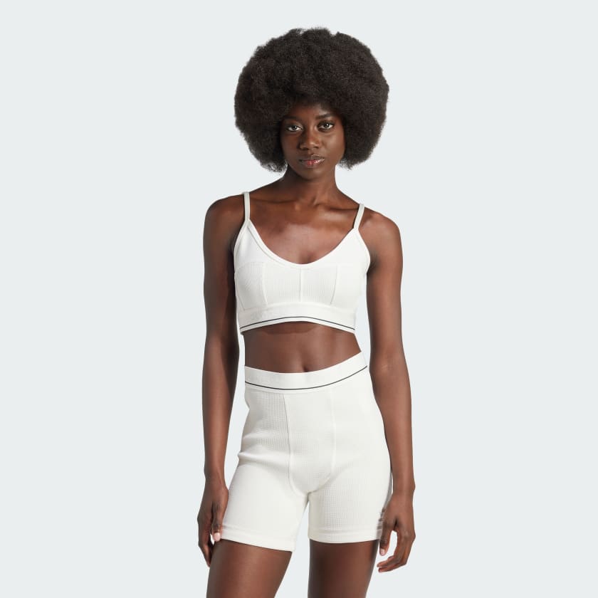 adidas Waffle Bra Top White Free Shipping with adiClub adidas US