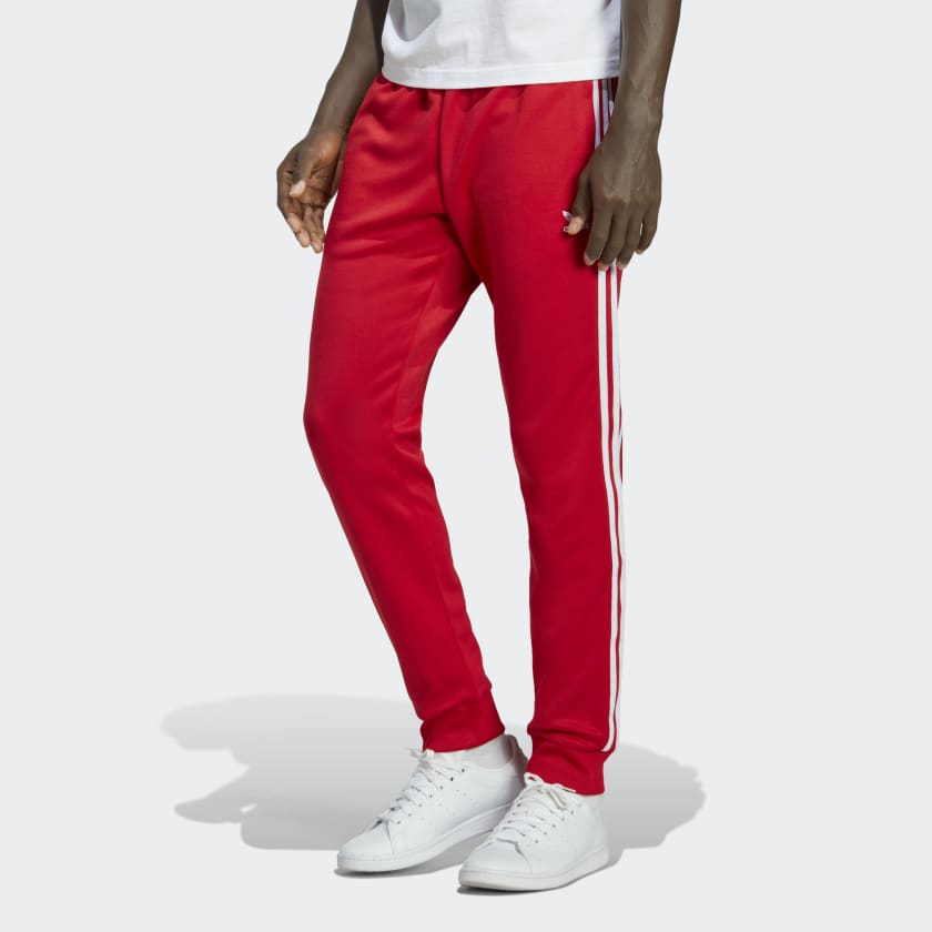 Adidas Adicolor Classics SST Track Pants Red Men's, 46% OFF