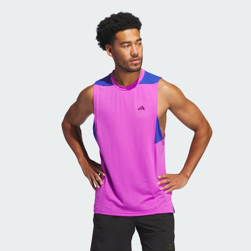 adidas Sunglass Pack Training Tank Top Purple Free Shipping with adiClub adidas US
