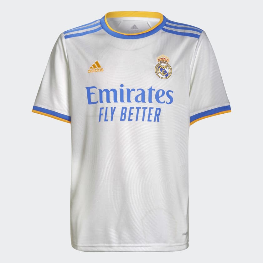 adidas Real Madrid 21/22 Home Goalkeeper Shirt Junior Black