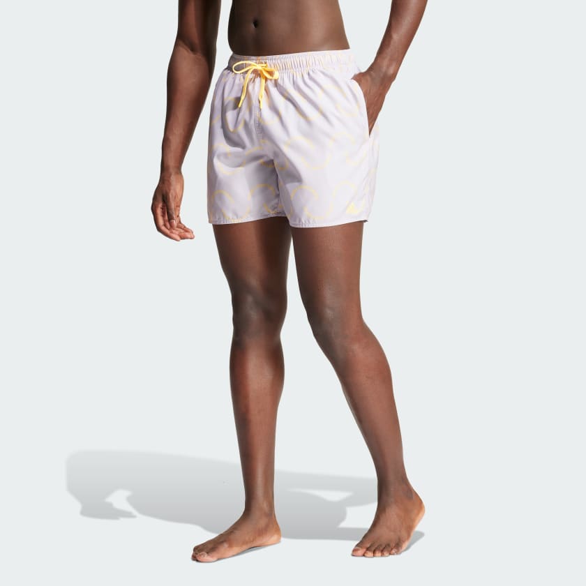 Adidas Wave Logo CLX Swim Shorts Lilac XL