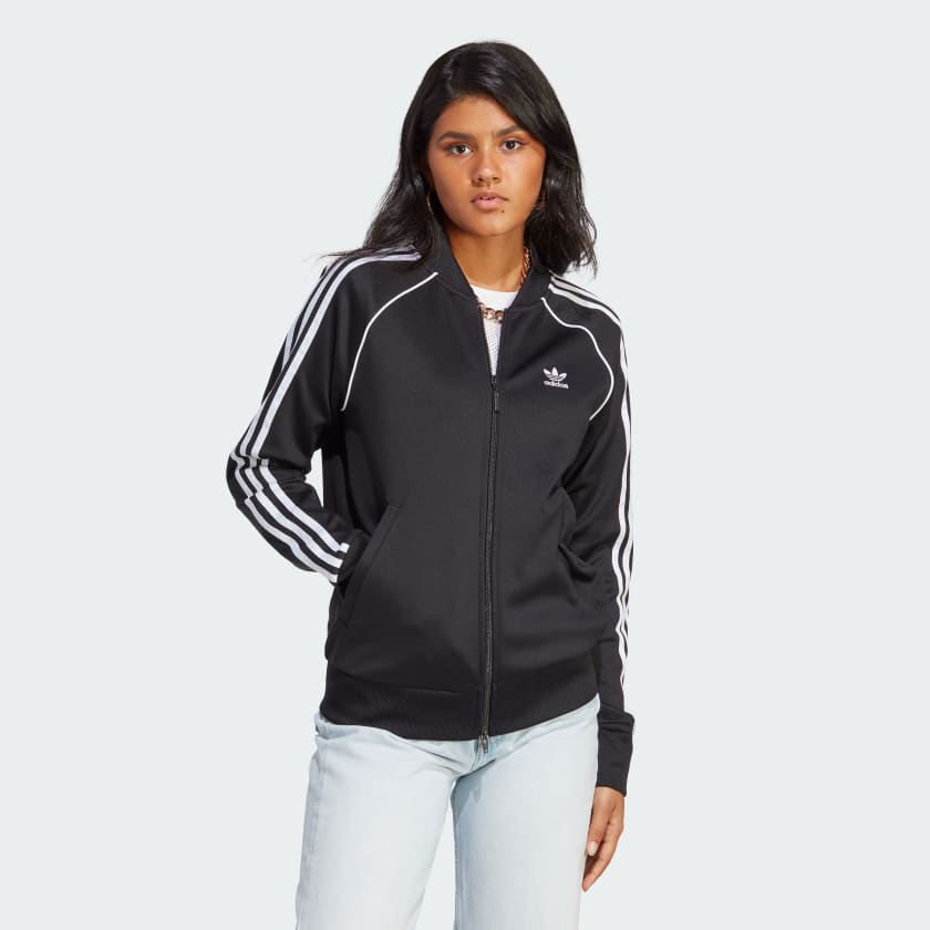 Chamarra adidas best sale blanca con negro