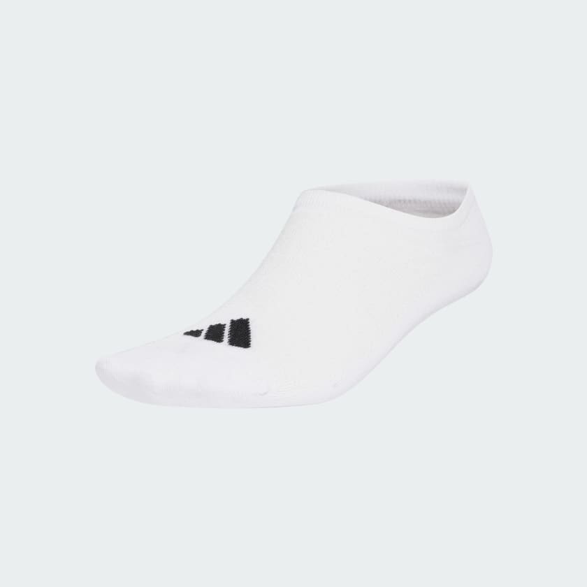 adidas Thin Light Sportswear Mesh No Show Socks 3 Pair Pack White adidas Thailand