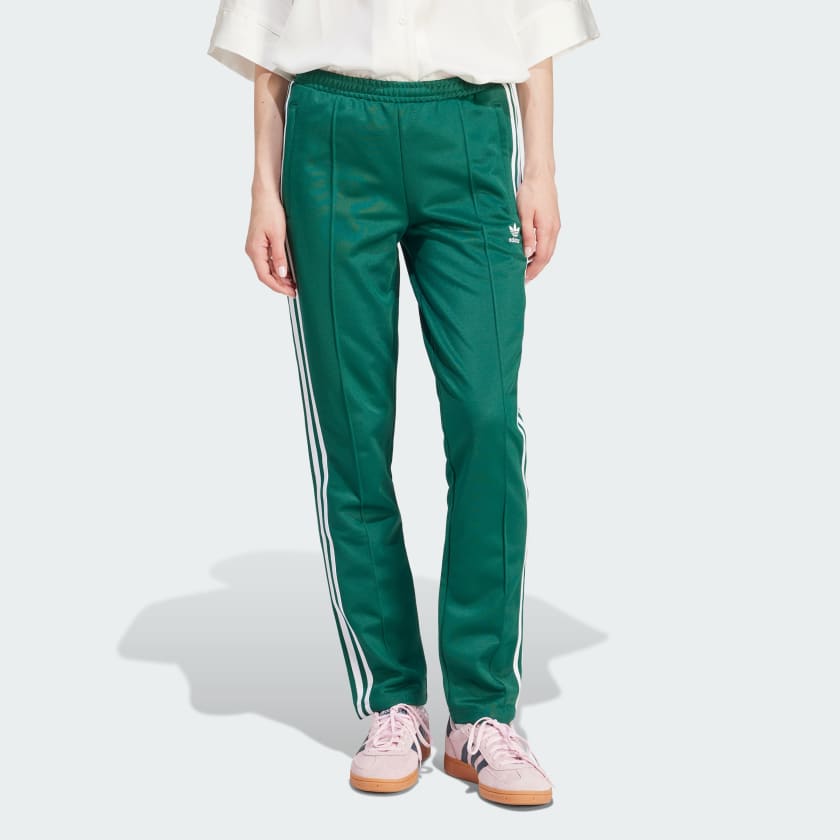 Adidas track pants womens green deals