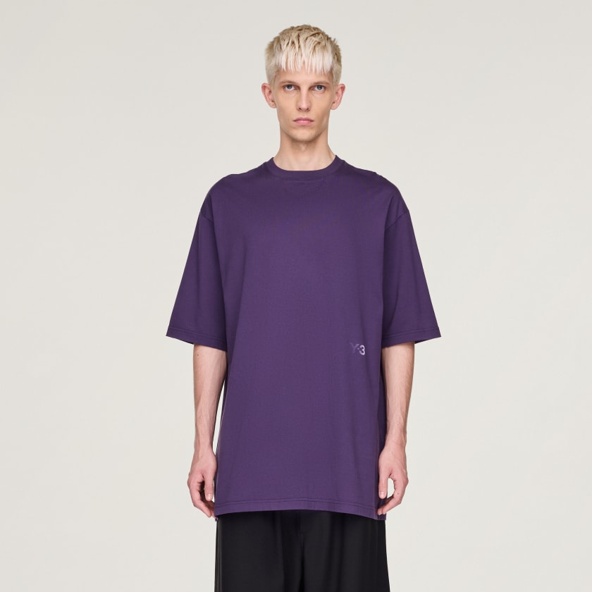 【Y-3】3-Stripes Short Sleeve T-Shirt Dark Blue Y-3 3 Stripes Short Sleeve Tee | Shopbop