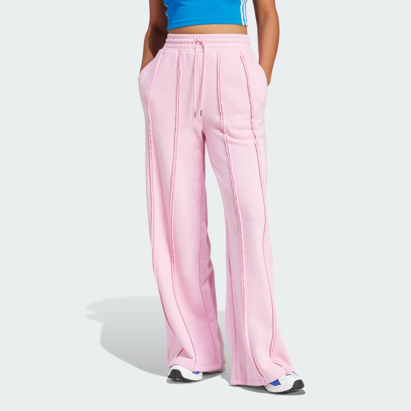 adidas Distressed Sweat Pants - Pink, Women's Lifestyle