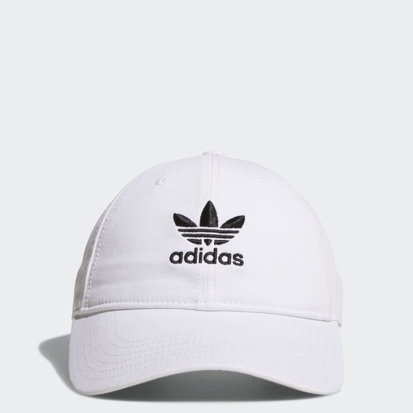 adidas Relaxed Strap-Back Hat - White | BH7135 | adidas US