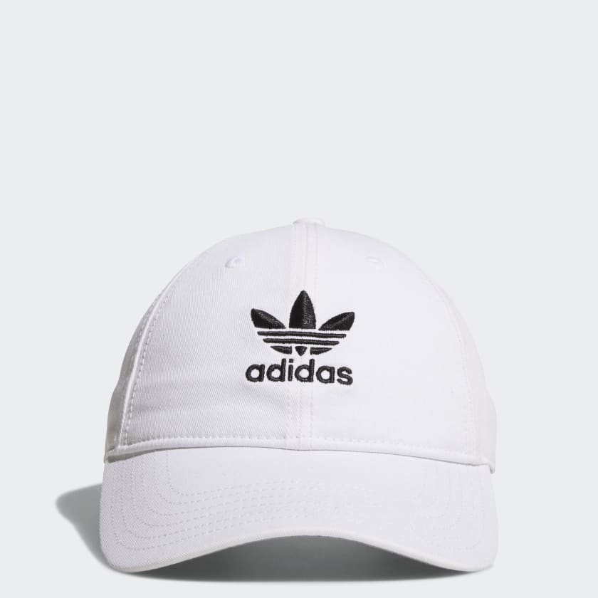 klep Televisie kijken pion adidas Relaxed Strap-Back Hat - White | BH7135 | adidas US