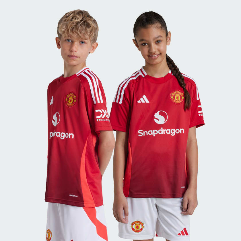 adidas Manchester United 24/25 Home Jersey Kids - Red | Free