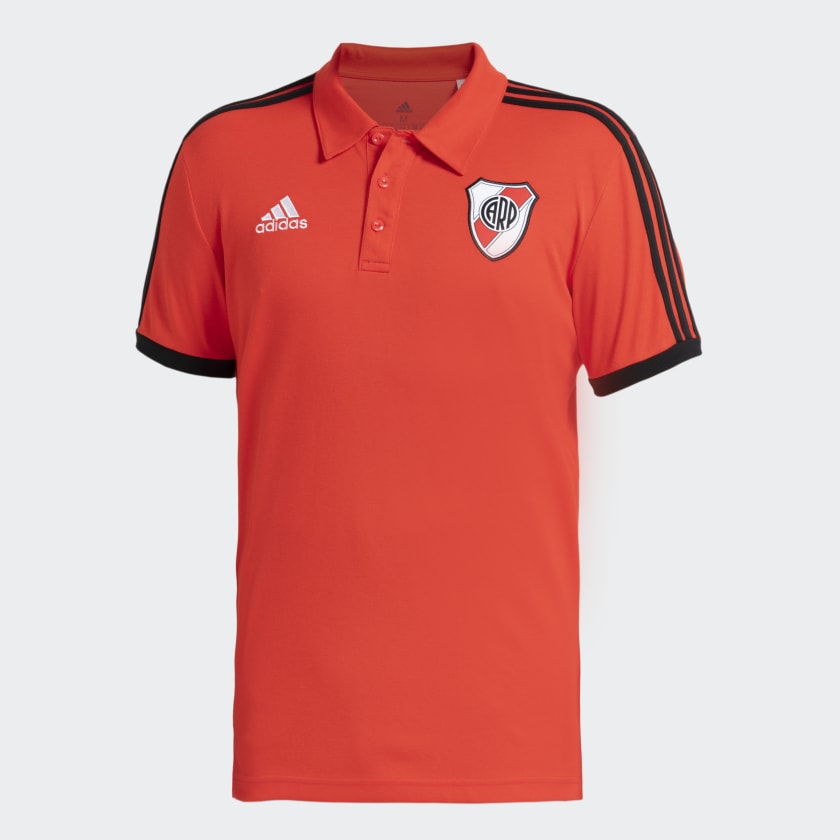 adidas Camiseta Polo 3 Rayas River Plate Rojo adidas Colombia