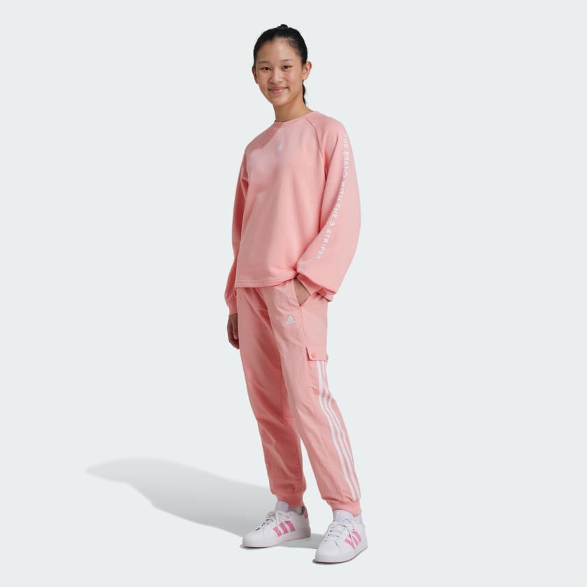 adidas Street Jam Woven Cuffed Cargo Pants Kids Pink Free Shipping with adiClub adidas Canada