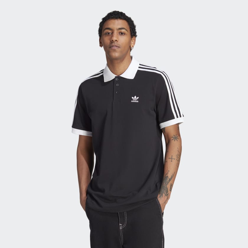 Classics | Shirt Men\'s US Adicolor Black | Polo Lifestyle - adidas 3-Stripes adidas