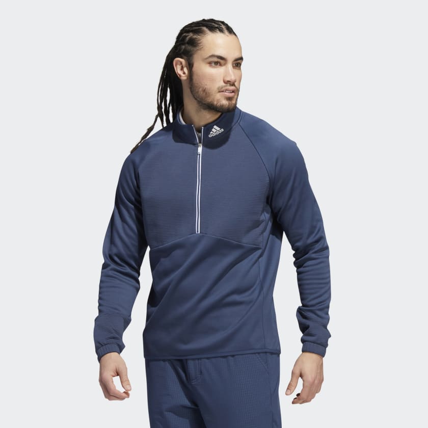 adidas COLD.RDY 1/4-Zip Pullover - Blue, Men's Golf