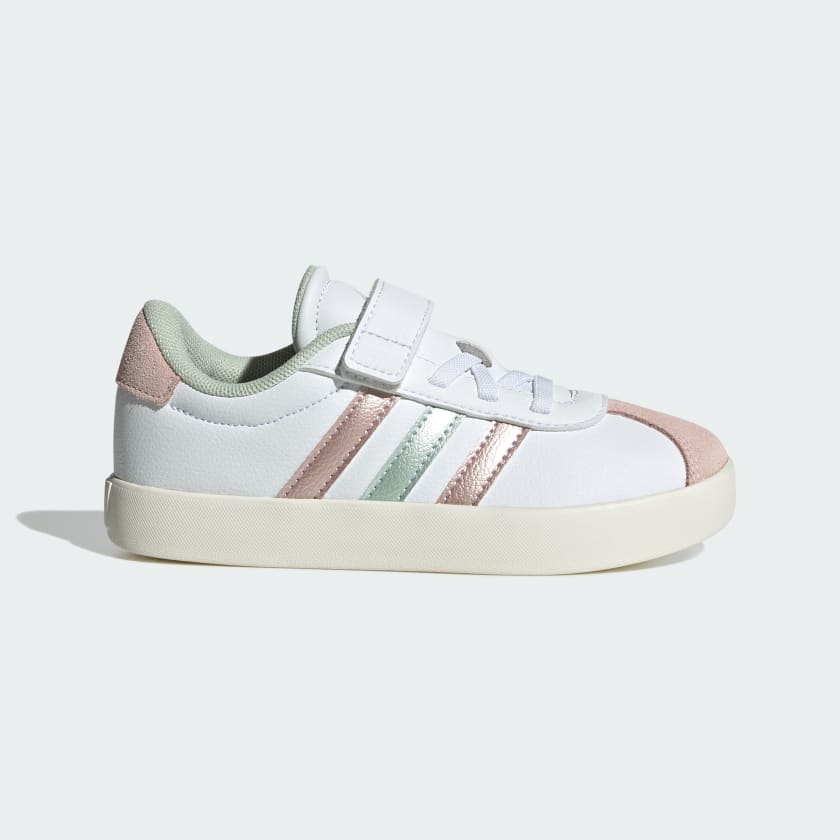 adidas VL Court 3.0 Skateboarding Shoes Kids White Free Shipping with adiClub adidas US