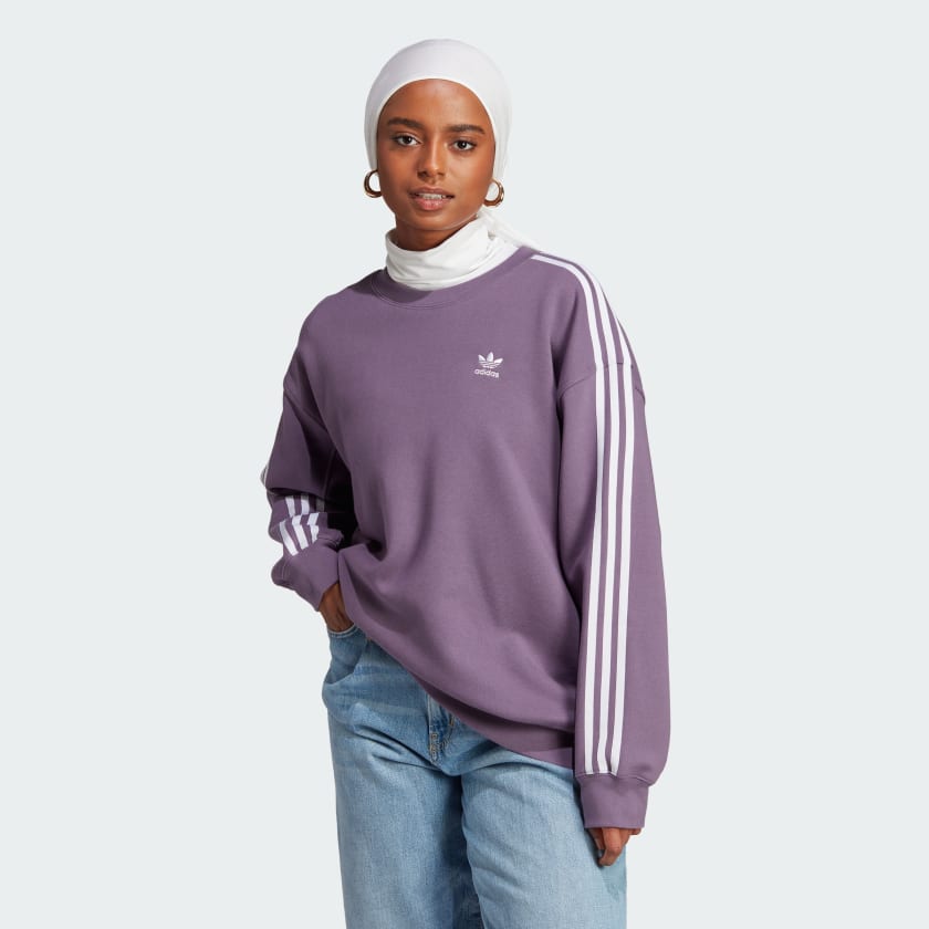 Adicolor adidas Classics | Oversized Sweatshirt US Purple - adidas Lifestyle Women\'s |
