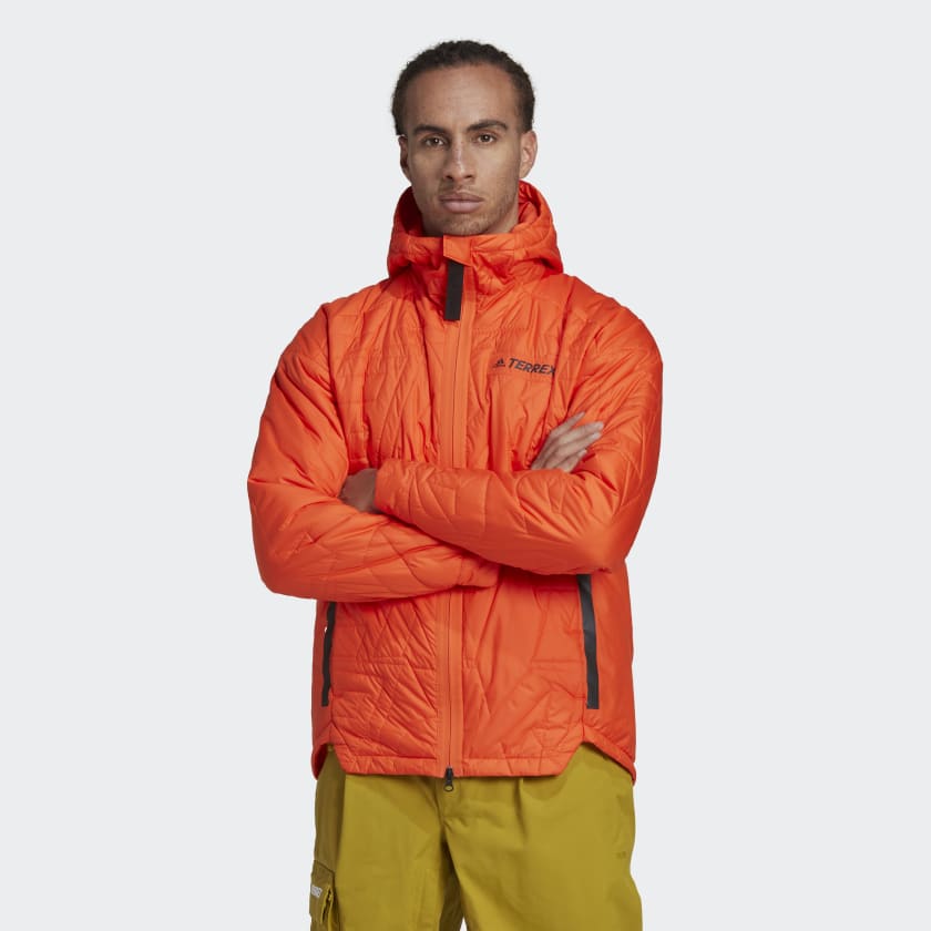 adidas TERREX MYSHELTER PrimaLoft Hooded Padded Jacket - Orange | Men's  Hiking | adidas US