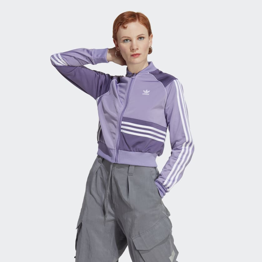 adidas Adicolor Track Jacket - Purple | Women's Lifestyle | adidas US
