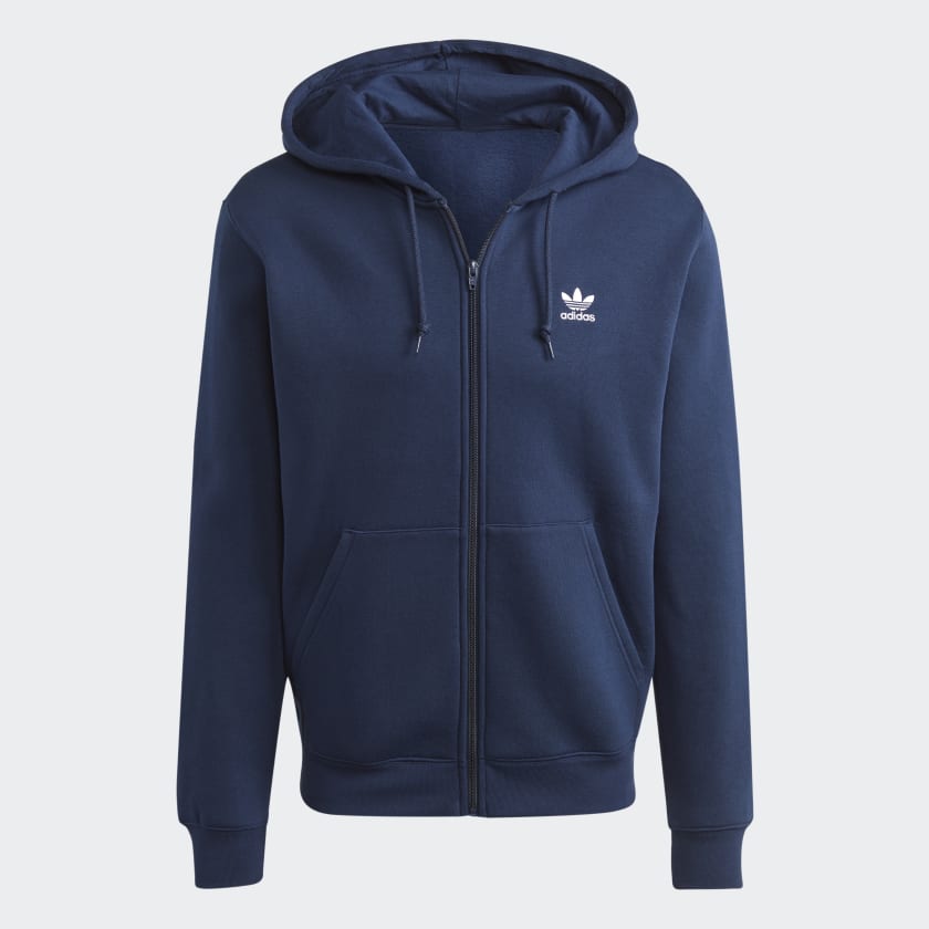 ★adidas originals★TREFOIL ESSENTIAL フーディ★追跡可 adidas Trefoil Essentials Hoodie - Blue | Free Shipping with