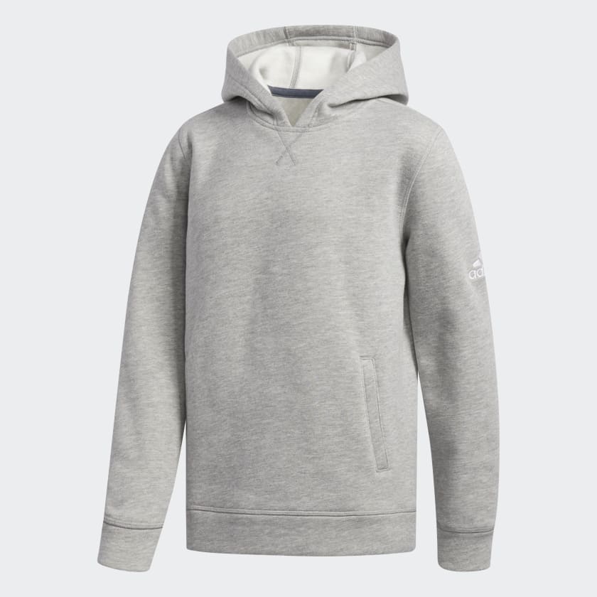 adidas Fleece Hoodie Grey Kids Training adidas US