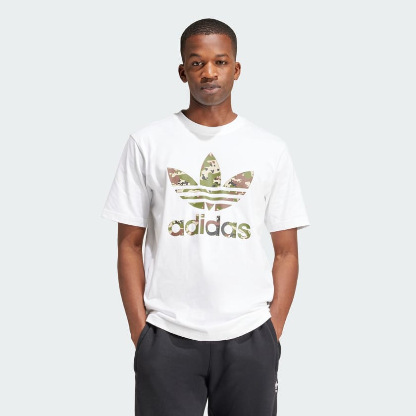 Adidas camouflage trefoil tee cheap