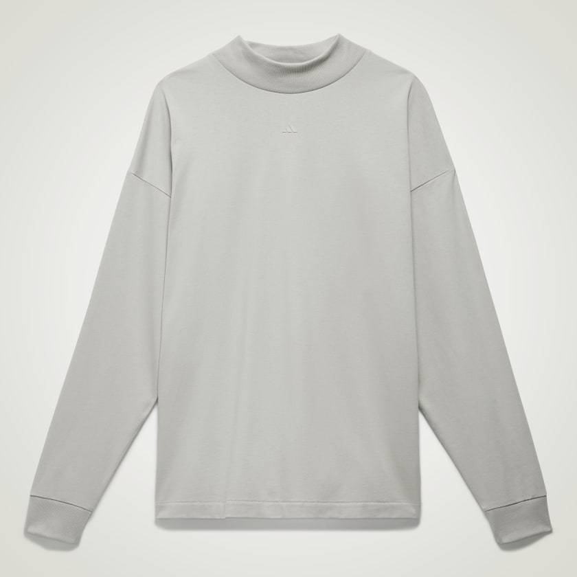 ◆adidas◆ Basketball Long Sleeve Tee Grey JC7835 adidas adidas Basketball Long Sleeve Tee (Gender Neutral