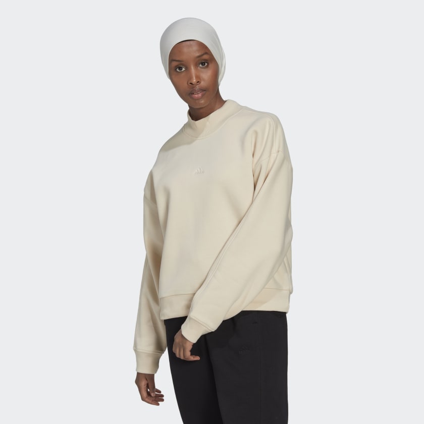Adidas originals mock neck sweatshirt clearance