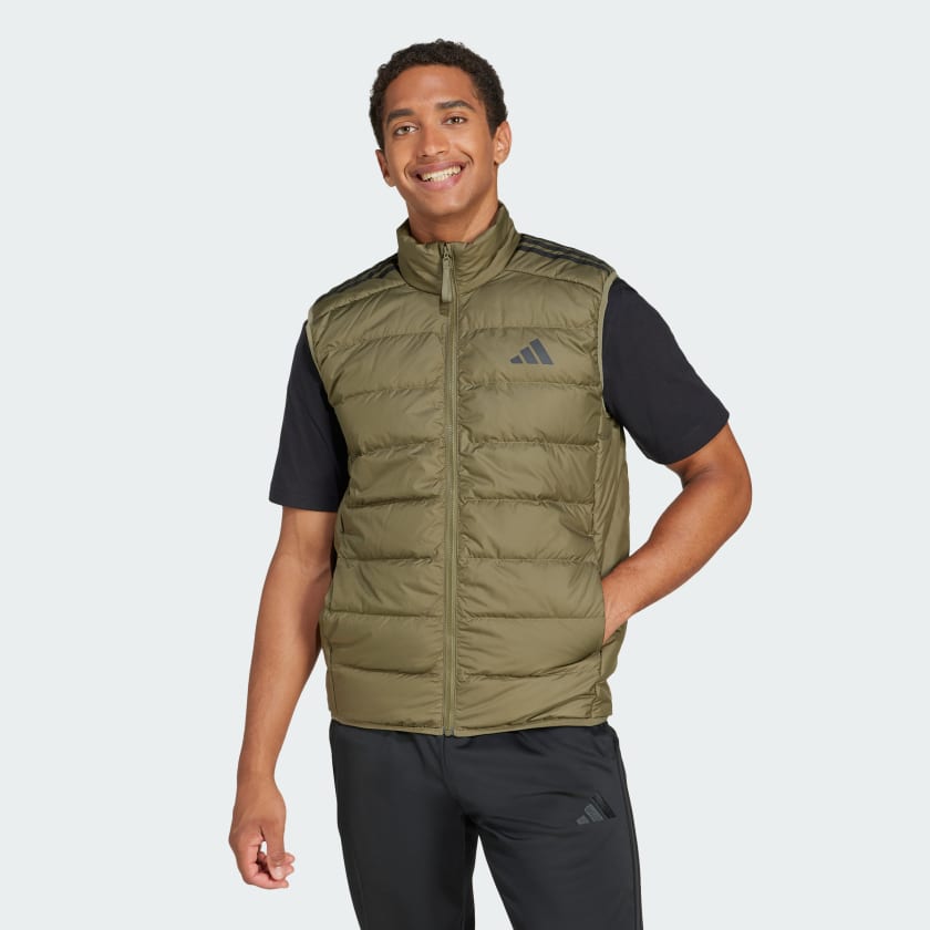 中華のおせち贈り物 adidas Essentials 3-Stripes Light Down Vest - Green | Free トップス