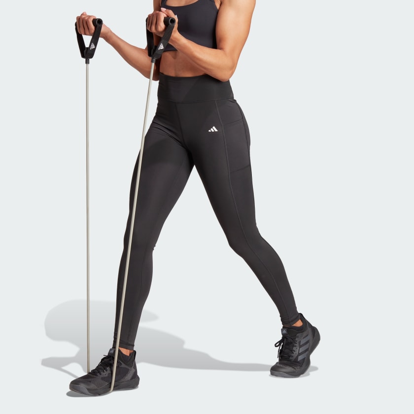 adidas Women's Training Optime Full-Length Leggings - Black adidas US