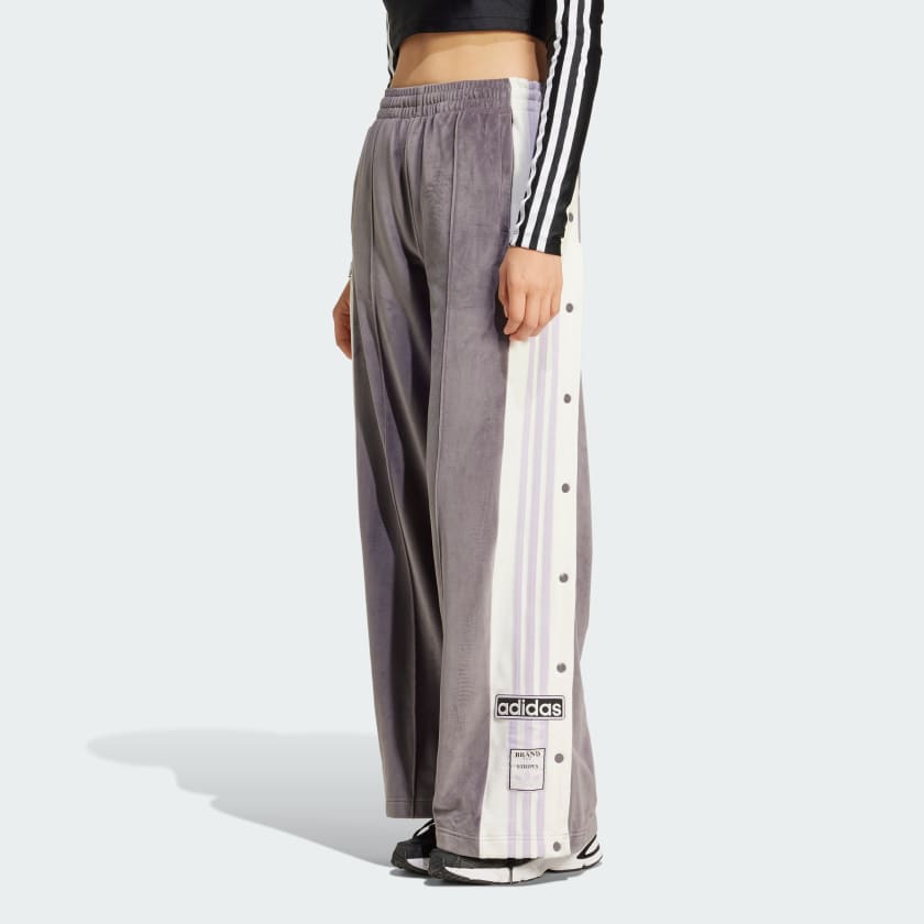 adidas Adibreak Velour Track Pants Grey Free Shipping with adiClub adidas US